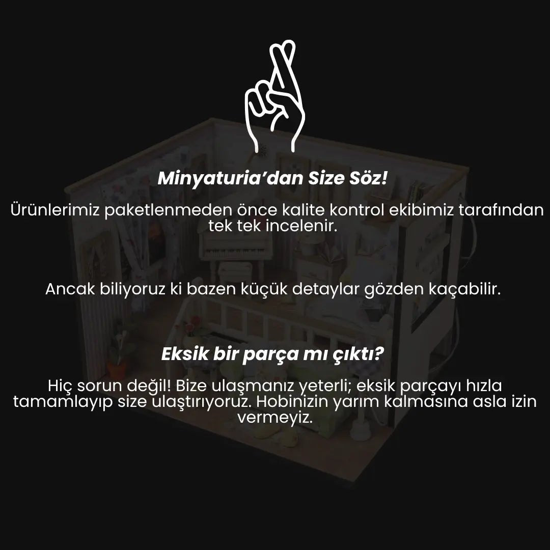 Sıcak Yuva Minyatür Ev Maket Seti – görsel 11