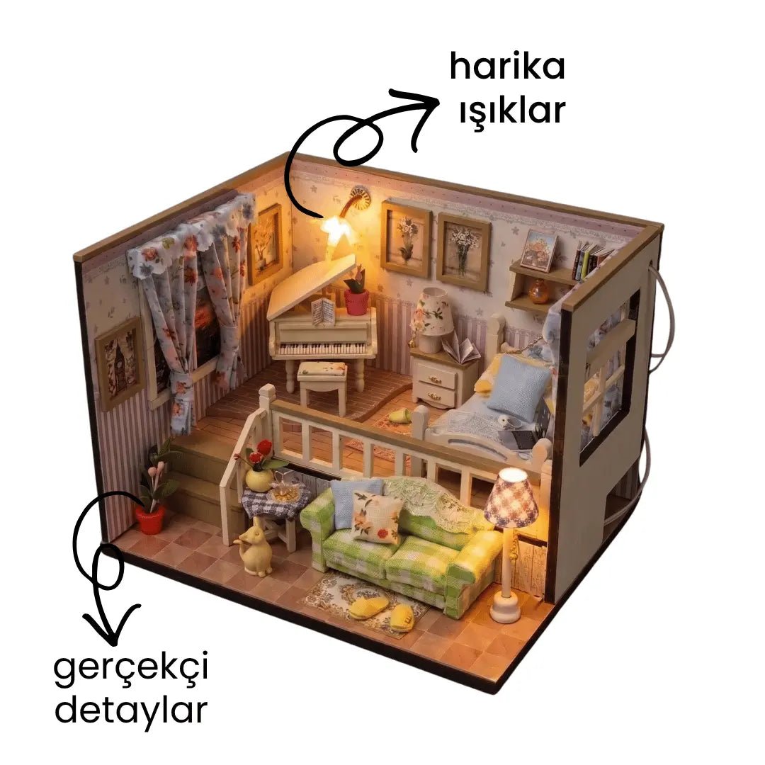 Sıcak Yuva Minyatür Ev Maket Seti – görsel 3