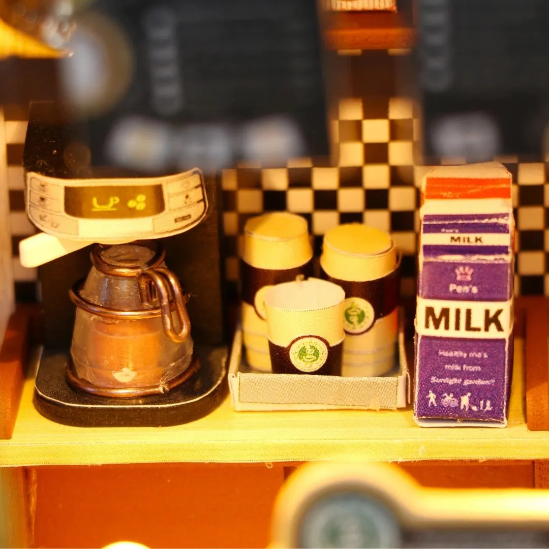 Kahve Zamanı Minyatür Kafe Maket Seti – görsel 8