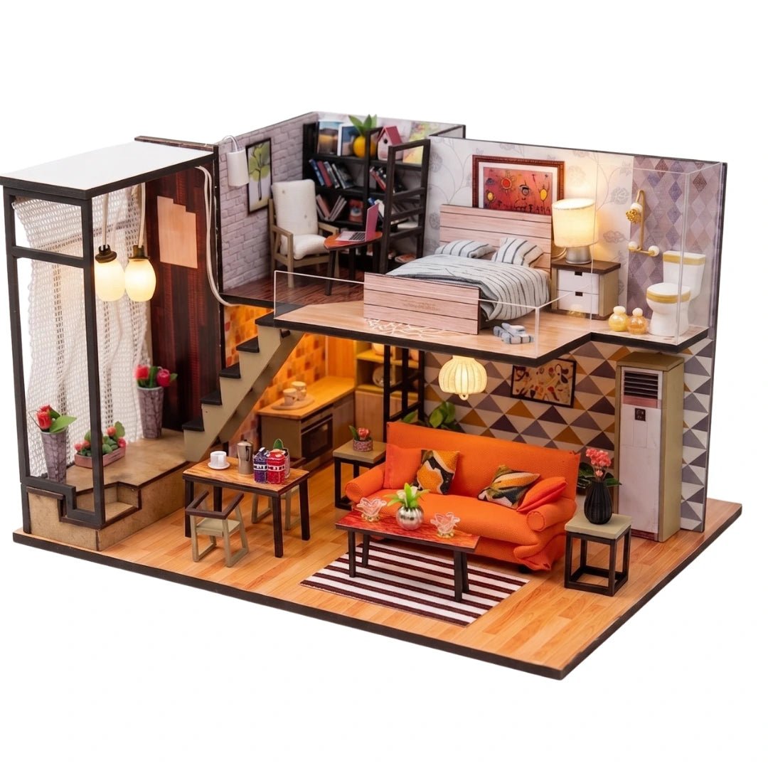 Modern Loft Minyatür Ev Maket Seti – görsel 9