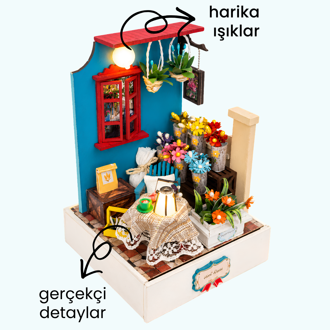 Çiçek Köşesi Mini Maket Seti – görsel 5